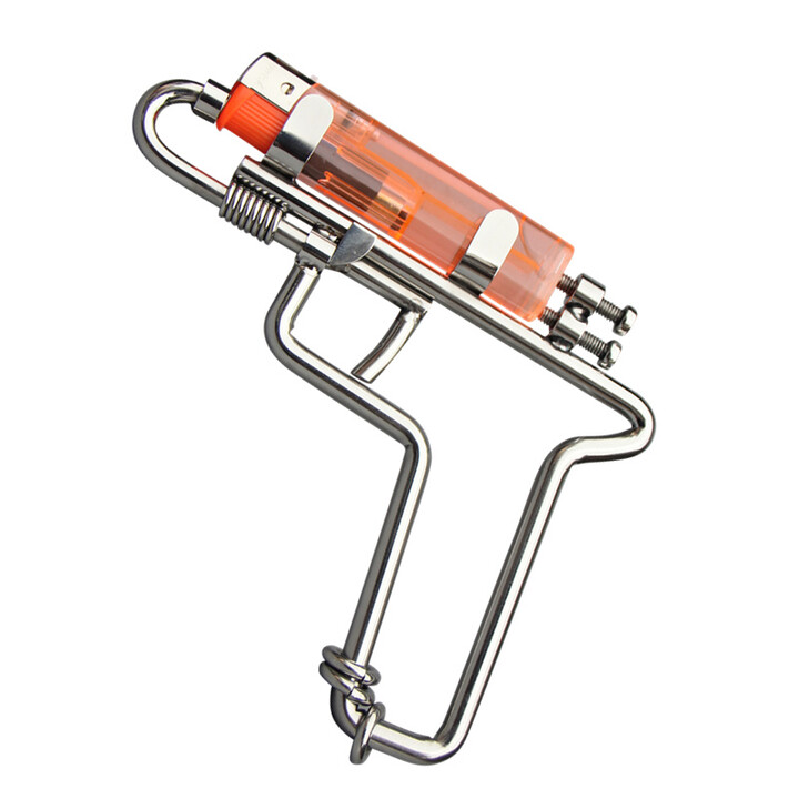 战术虎军迷收藏玩具摆件304不锈钢创意打火机点火辅助器手工冷弯工艺工匠精神户外野营野餐点火工具把玩 不锈钢辅助器