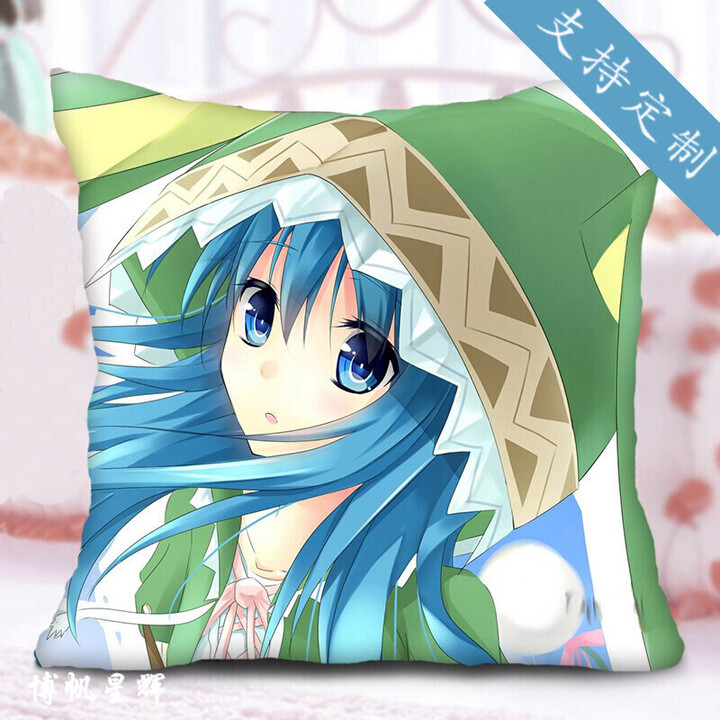 时崎狂三 琴里十香美九动漫四系乃夜刀神十香周边抱枕 1 35x35贡缎