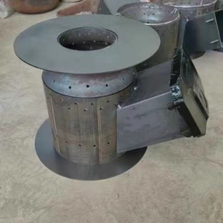 婕茵桐无烟气化炉内胆侧面开口煤气罐改装户外室内节能气化炉烧柴 气化内胆柴火门封板