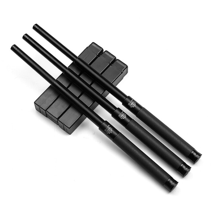 野人谷 伸缩甩棍机械甩棍防身甩棒兵器库一键收缩户外车载防身26寸轻机