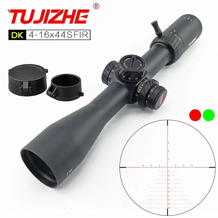 幽灵狐 GHOST FOX突击者DK4-16X44SFF侧调焦前置十字瞄准镜高清户外阻击器后置倍镜 DK4-16X44SFIR带灯 11MM夹具