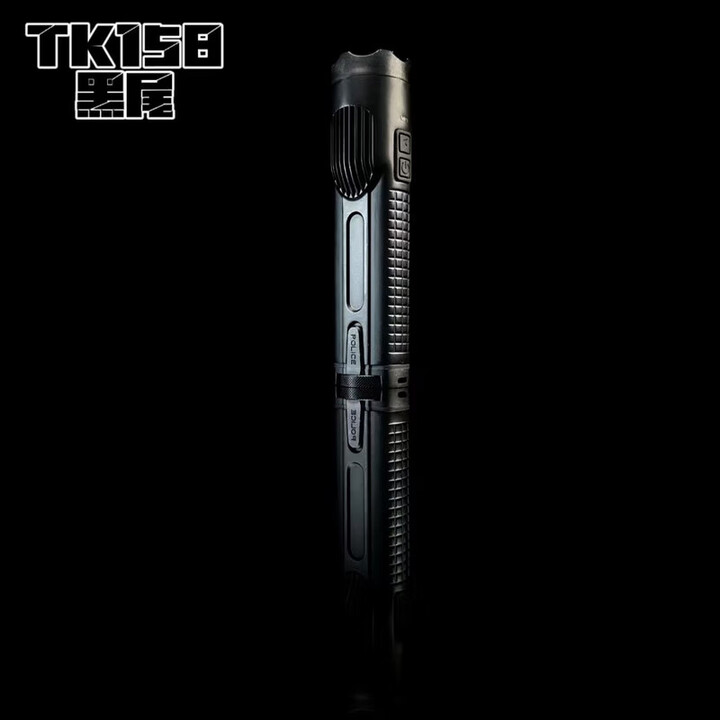 TK-158户外多功能强光手电筒照明野营车载夜行垂钓自卫手电筒 黑尾 最新款TK-158