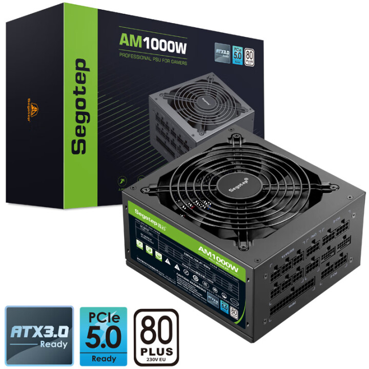 鑫谷（Segotep）AM1000W ATX3.0白牌全模组...