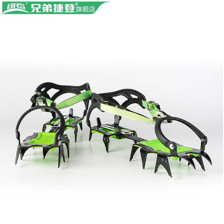兄弟捷登（BRS） 兄弟捷登BRS-S1A兄弟冰爪雪豹行走冰爪雪爪防滑鞋套雪地泥地徒步十四齿锰钢冰爪 (BRS-S1A 长齿冰爪 )