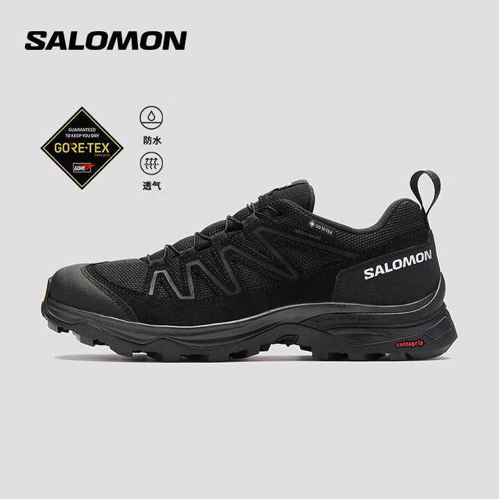 萨洛蒙（Salomon）女款 户外运动防水透气稳定支撑登山徒...