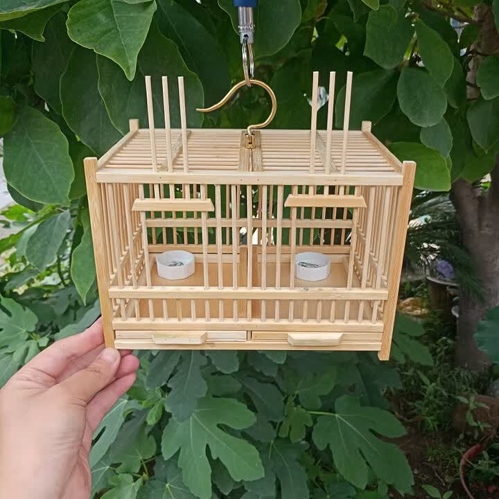 蝈蝈笼子纯手工制作纯竹子编制蛐蛐笼双格竹笼文玩鸣虫笼带抽屉 大号蝈蝈笼+黄铜钩+两个水碗【图片 价格 品牌 报价】-京东