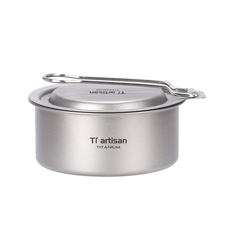 Ti artisan钛工匠户外纯钛酒精炉多功能柴火炉子野营野炊便携易收纳简易炉具 WST065-2酒精炉（含灭火盖）