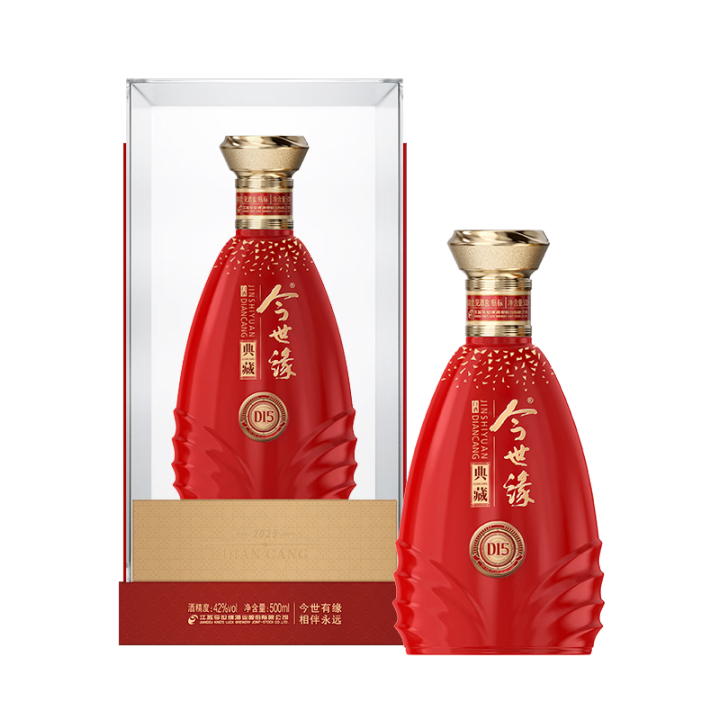 今世缘42度典藏D15白酒 42度 500mL 1瓶