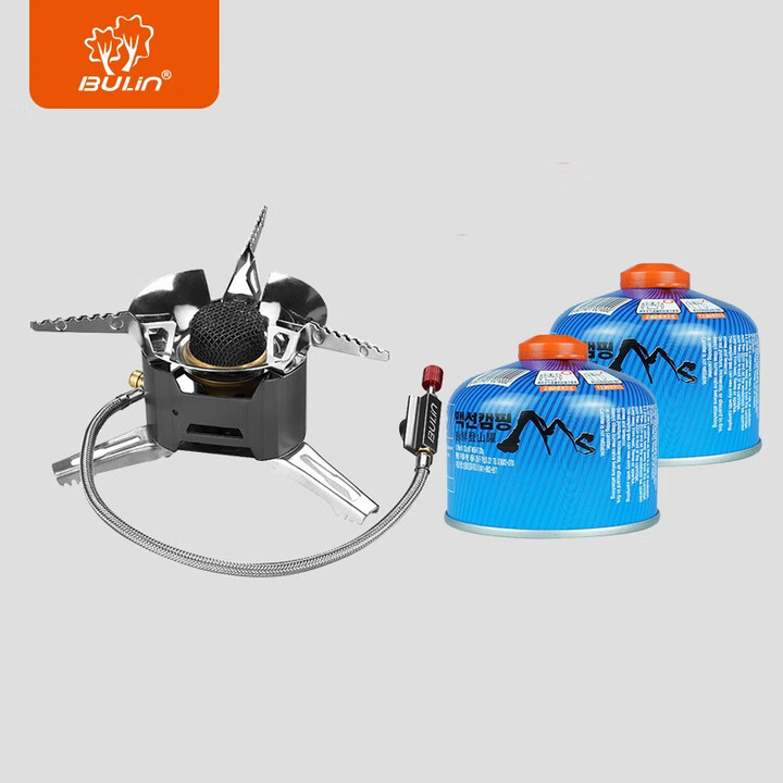 步林（BULin）火箭炉头防风便携式红外线热辐射节能露营野餐炉具 T3-A火箭炉+2罐230g扁罐