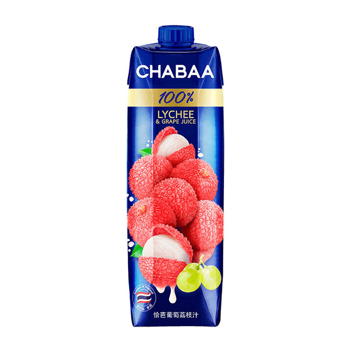 CHABAA【恰芭】泰国进进口饮料CHABAA果汁1L装100%果汁 葡萄荔枝汁1L 12瓶（带礼盒）【图片 价格 品牌 报价】-京东