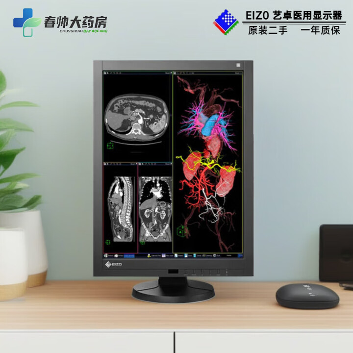 通用医疗显示器21寸艺卓EIZO/240IPS面板3MP/2MP医用灰阶显示器 RX240 新效果级 2MP1600X1200 套餐一【图片 ...