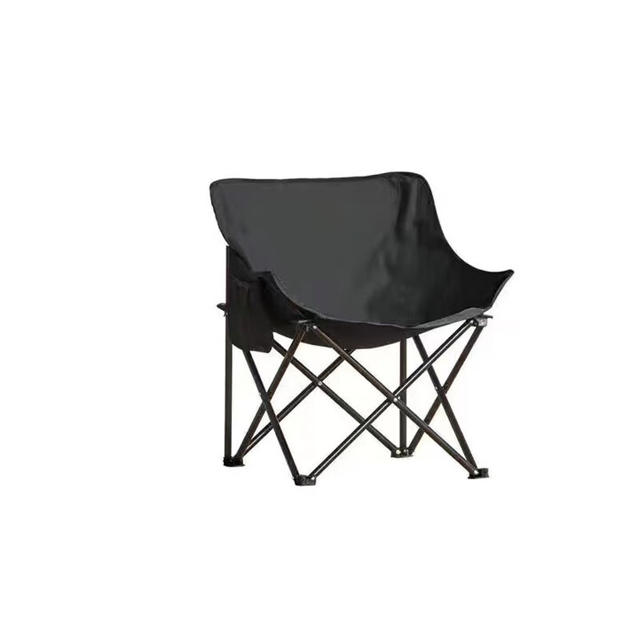 纽施户外野营野外露营装备 月亮椅1把 黑色