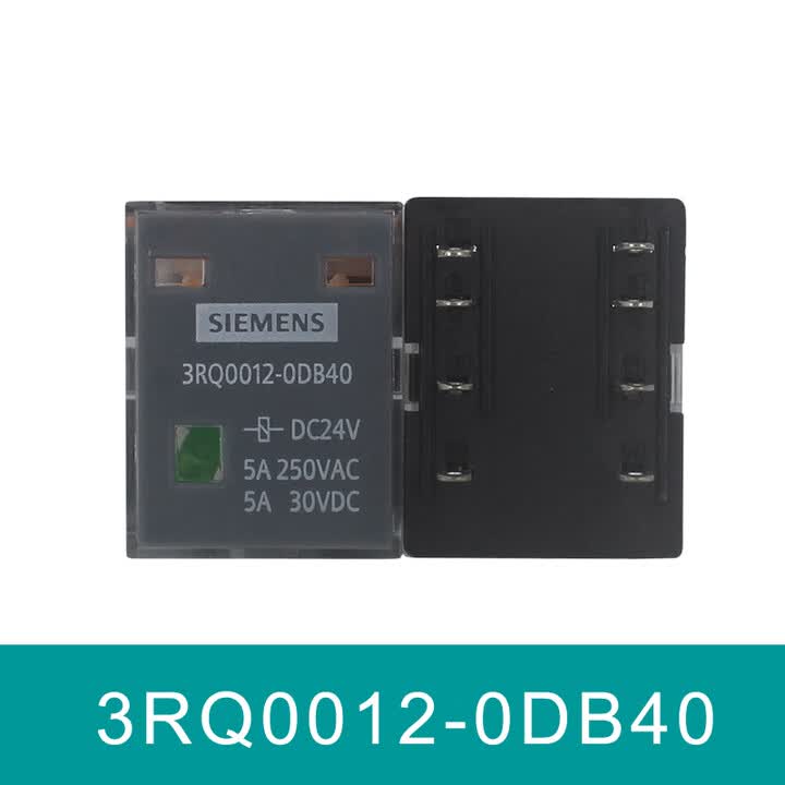 西门子小型中间继电器3RQ0012-0014-0DB40-0DL20直流24V交流220V 3RQ0012-0DB40 DC24V 小8脚