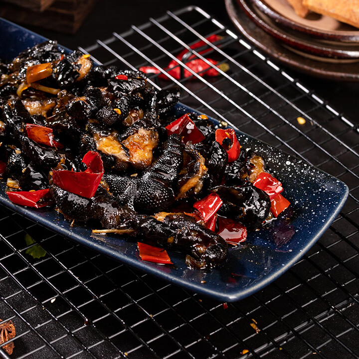 哺食旺冷吃麻辣去骨凤爪168g无骨黑鸡爪即食脱骨下饭菜卤味熟零食麻辣