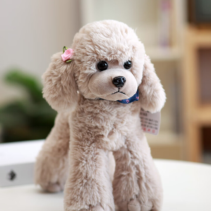 正版贵宾犬泰迪狗毛绒玩具仿真狗狗公仔布娃娃情人