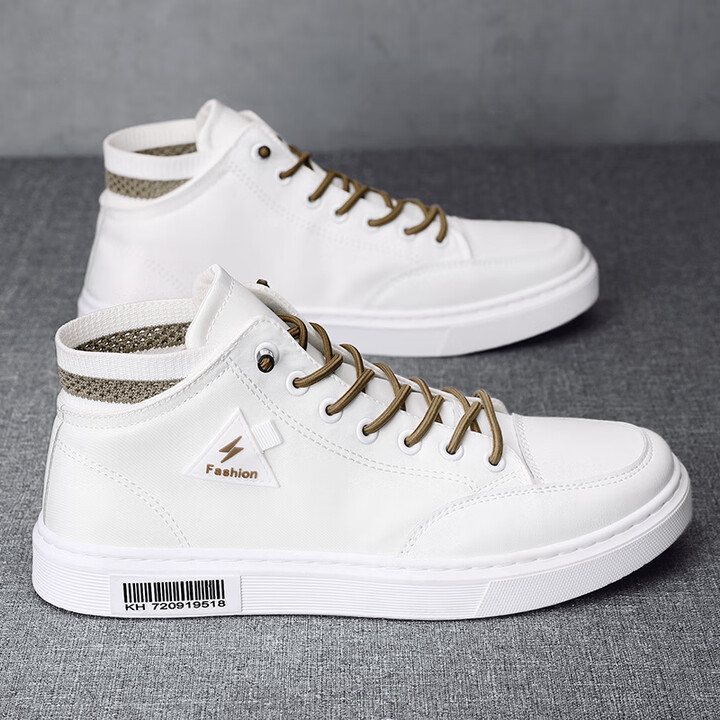 回力 1927男鞋夏季2024新款高帮帆布鞋男士潮流百搭运动休闲小白鞋