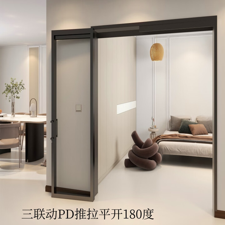铝合金PD门推拉平开一体三联动PT门长虹玻璃厨房厕所卫生间门折叠门 三联动PD门/m2【图片 价格 品牌 报价】-京东