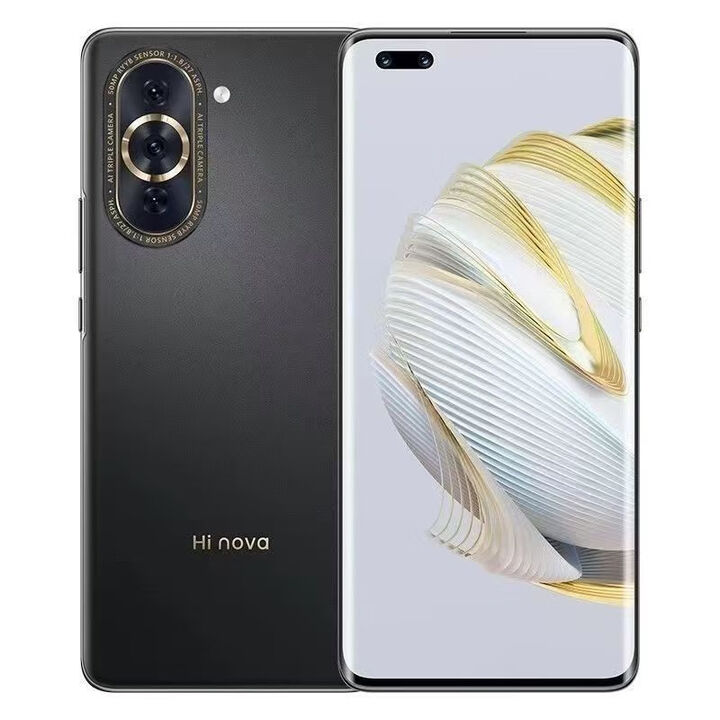 华为（HUAWEI）Hi nova10pro 全网5G 曲面屏 原装屏 屏幕指纹 黑色 8GB+128GB 全网通5G