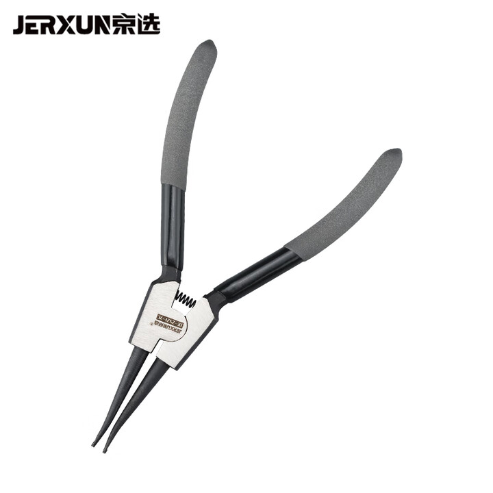 【京选JX-2521-7C】京选（JERXUN）7寸直外卡簧钳内外弯卡环挡圈直头孔轴两用扩张汽修小卡黄弹簧钳【行情 报价 价格 评测】-京东