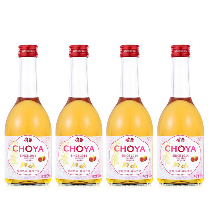 CHOYA/俏雅梅酒 350ml蝶矢青梅酒 日式梅酒 2瓶装 梅酒350ml*梅酒4瓶【图片 价格 品牌 报价】-京东