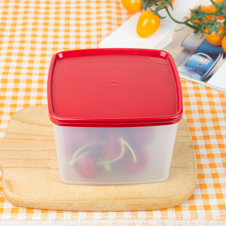 特百惠(Tupperware)特百惠800ml冷藏方盒食品级保鲜盒冰箱专用水果蔬菜收纳密封盒 *1-随机色0点8L【图片 价格 品牌 报价】-京东
