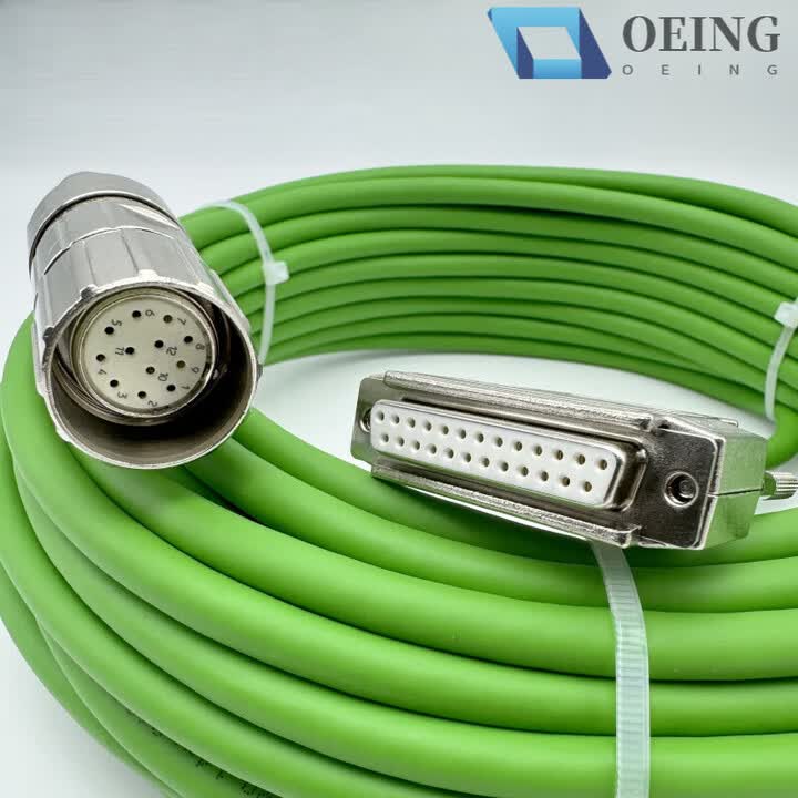 OEING海德汉光栅尺310199-10编码器信号反馈电缆线 伺服信号连接延长线 绿色拖链专用高柔性线缆 18m【图片 价格 品牌 报价】-京东