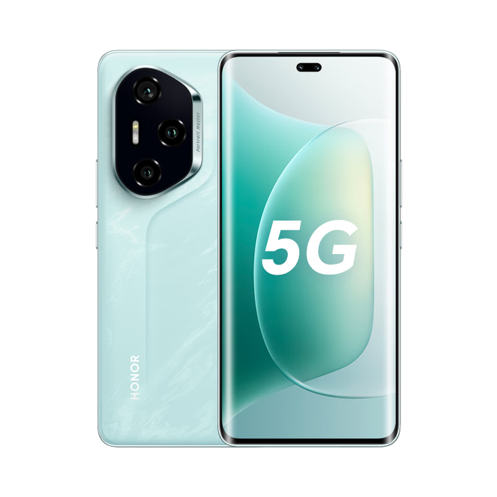 荣耀300Pro  单反级雅顾人像 绿洲护眼屏 第三代骁龙8 5GAI 拍照 茶卡青 16GB+512GB 单机+第三方品牌快充+全国联保