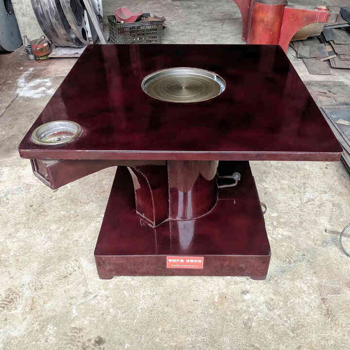 双幼钢板贵州火炉柴火灶农村取暖炉烧柴室内柴煤两用回风炉烤火炉子 方形70cm*70cm