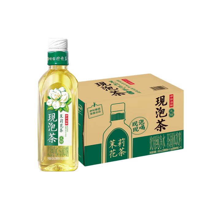 【伊利伊刻活泉现泡茶茉莉花茶455ml*15瓶/箱】伊利伊刻活泉新鲜现泡茉莉花茶饮料 0糖0卡 455ml*15瓶/整箱 健身必备【行情 报价 ...
