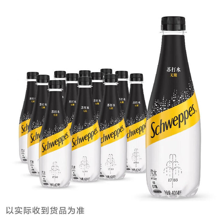 怡泉可口可乐Schweppes怡泉苏打水气泡水原味无糖苏打水 怡泉原味 400mL*12罐 无糖【图片 价格 品牌 报价】-京东