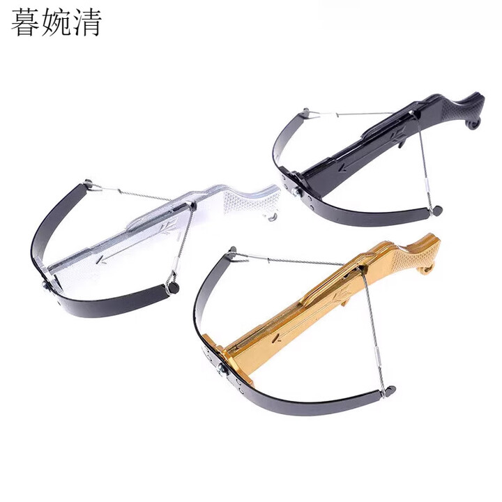 舒雨慧连发小弩狼头模型双管连发锌合金弓箭弩不锈钢射击玩具户外竞技 金色弩(配一包牙签)【图片 价格 品牌 报价】-京东