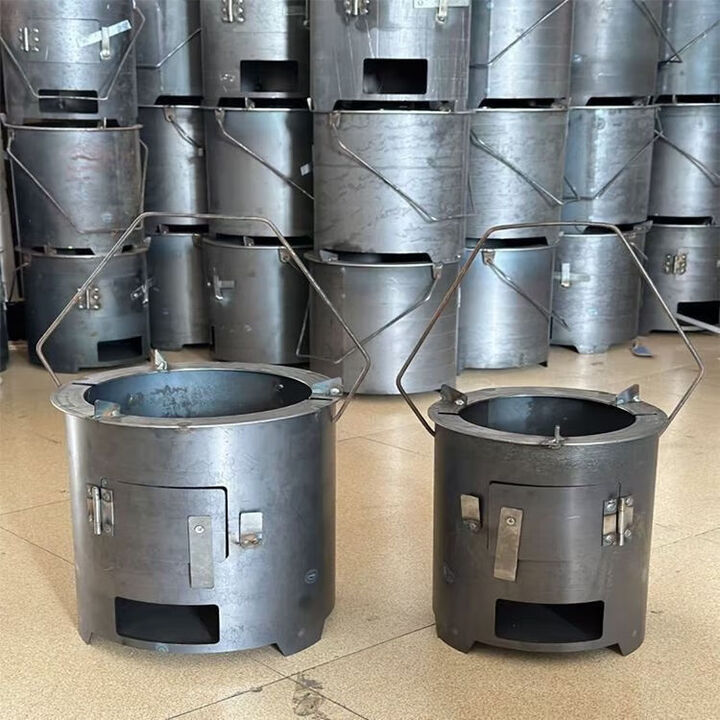 柴火火炉木炭围炉煮茶取暖煮饭户外烧烤家用野炊多功能加厚烧柴火 N中号加烤网