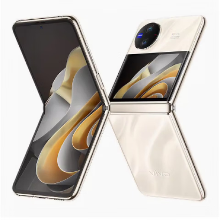 vivoX Flip【展机】手机代骁龙8+超广角镜头小折叠屏双萤幕轻骑掌心 菱紫 5G通12GB+256GB 绸金 12GB+256GB