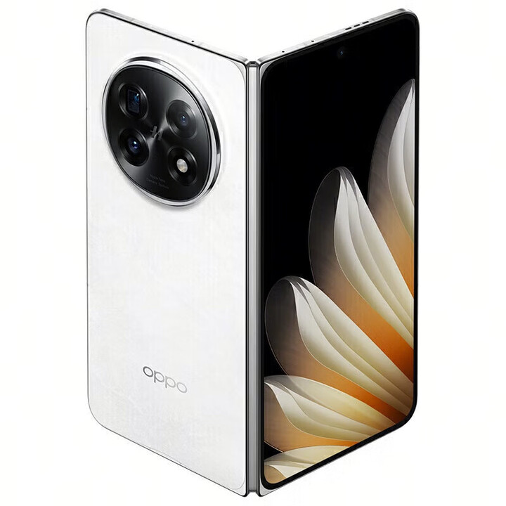 OPPO展机Find N5 AI机身 超长续航 骁龙8版 折叠屏手机  玉白 16GB+1TB