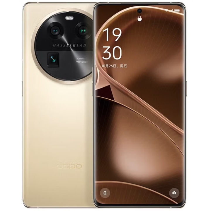 OPPOFind X6 超光影三主摄 哈苏影像 4800毫安电池 80W闪充 天玑9200 雪山金 16GB+512GB 单机+第三方品牌快充+店保一年