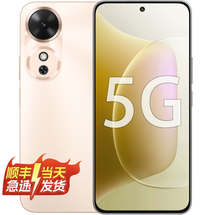 Hi nova 华为智选手机  60-70 Plus  新款 5G手机 高清大屏大内存 6000mAh长续航 2025新品上市 朝霞金 8+256GB-60