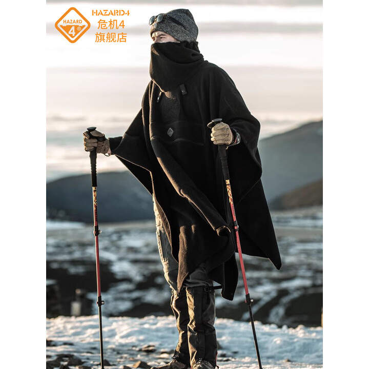 危机4 hazard4美国战术雨衣软壳雨披户外野营帐篷天幕防水斗篷骑行披风 抓绒内胆