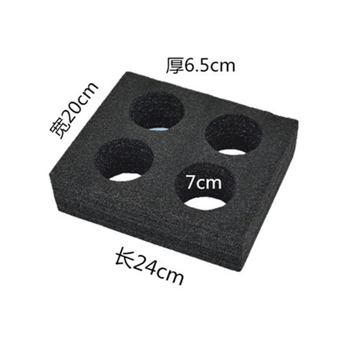 山肩松美团外卖箱内饮料杯托杯架固定奶茶店外卖打包杯托外卖箱杯托 黑色4孔杯托