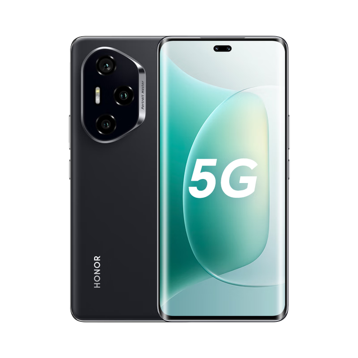 荣耀300Pro  单反级雅顾人像 绿洲护眼屏 第三代骁龙8 5GAI 墨岩黑 12GB+256GB 单机+第三方品牌快充+全国联保