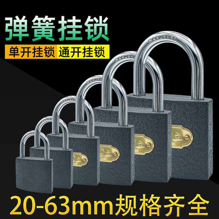 神域挂锁门锁家用防盗锁抽屉锁防水防锈柜子锁防撬锁具仓库宿舍用锁子 【单开】50mm配3钥匙【图片 价格 品牌 报价】-京东
