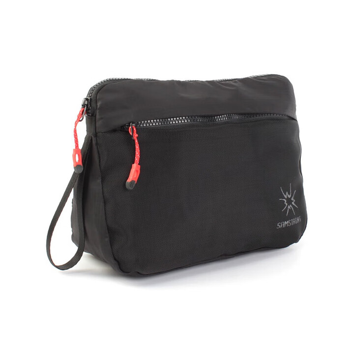 杉木山装收纳袋便携杂物袋户外露营尼龙超轻防水大容量洗漱包神器 黑色