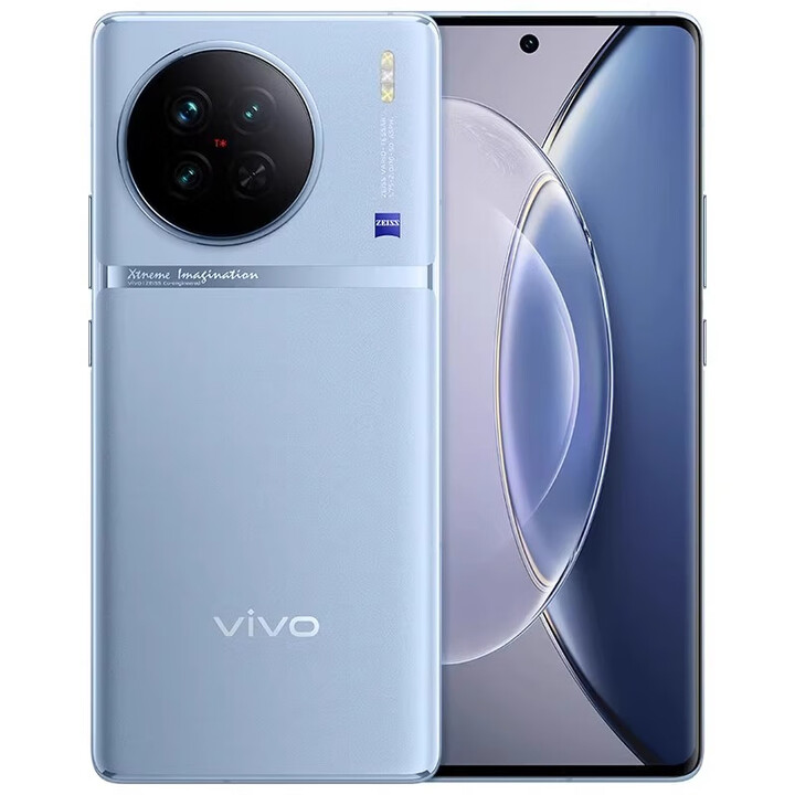 vivovivo X90新款曲屏120w闪充全网通5G超大内存学生高清拍照游戏手机 冰蓝 中国大陆 12GB+256GB
