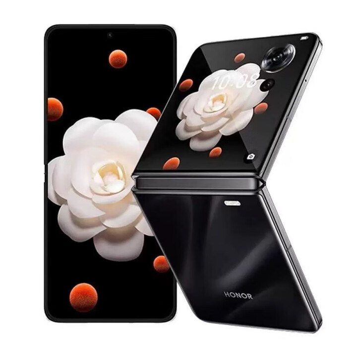 荣耀（HONOR）Magic V Flip 轻薄小折叠时尚拍照新款小折叠屏5G全网通双卡双待智能拍照折叠手机 鸢尾黑 12GB+512GB