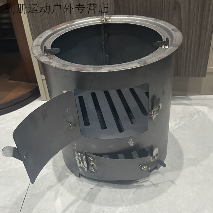 NAOISKEY 脑斯基柴火炉灶加厚农村柴火灶特厚一体烧火炉子户外家用烧柴大锅灶 焊接款25炉+提手 【美版标准】一体炉灶