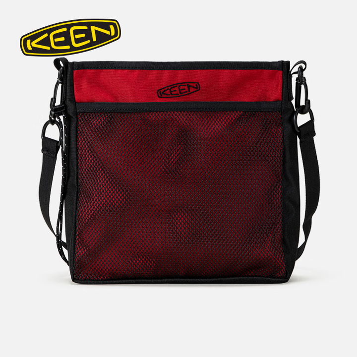 KEEN官方 HARVEST MATERIAL SACOCHE III男女同款户外休闲斜挎包 红色/黑色-1031555