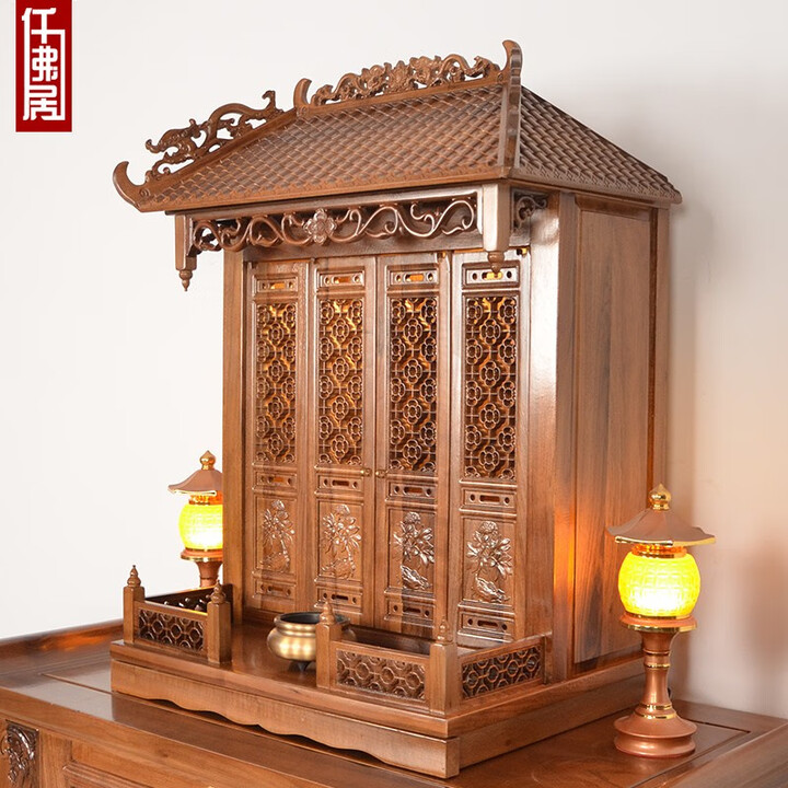 子妃佛龛柜神龛带门壁挂式神台柜子香火供台家用祖先牌位神位祖宗神堂 88带门款预订【图片 价格 品牌 报价】-京东