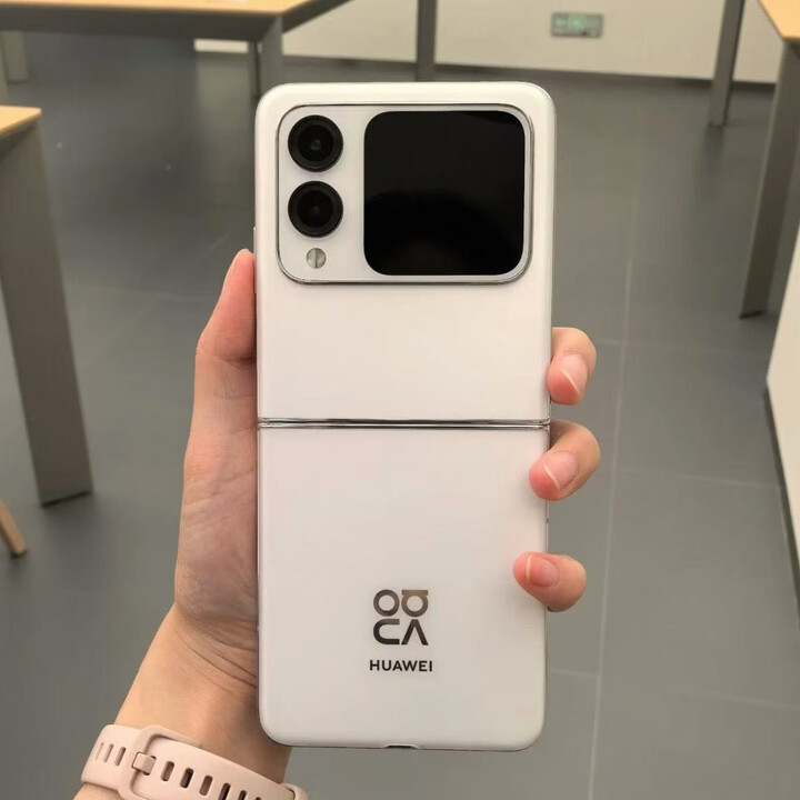 华为novaFlip华为折叠屏轻薄鸿蒙AI趣玩智能悬停自拍手机工作机备用机智能机 零度白 12GB+512GB全新