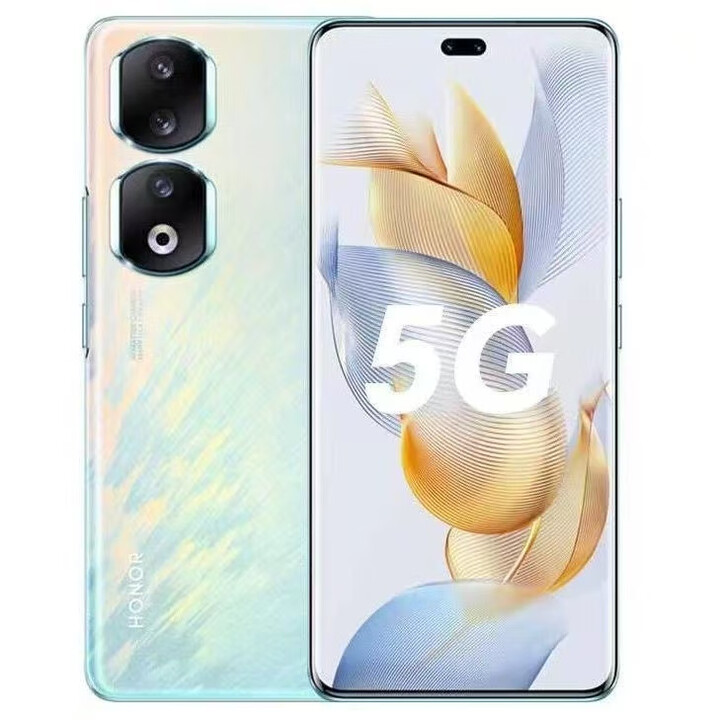 HONOR90pro全网通5G超清2亿像素长续航5000毫安大音量护眼曲屏拍照手机 冰雨蓝 16+256 单机+品牌快充【赠送配件】