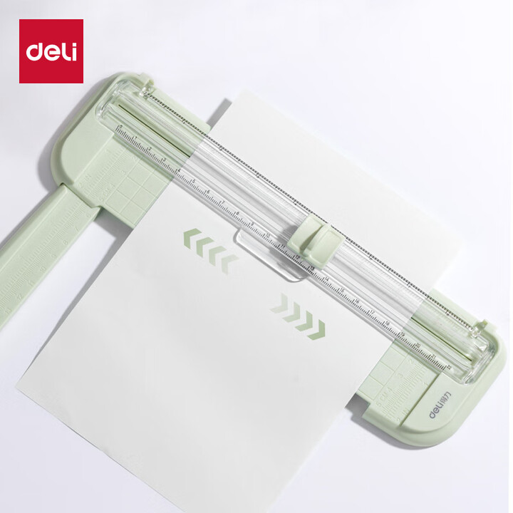 【得力(deli)TD900】得力(deli)轻型裁纸刀简便小型裁纸器切纸刀A5裁纸机双向切纸机290mm TD900绿【行情 报价 价格 ...