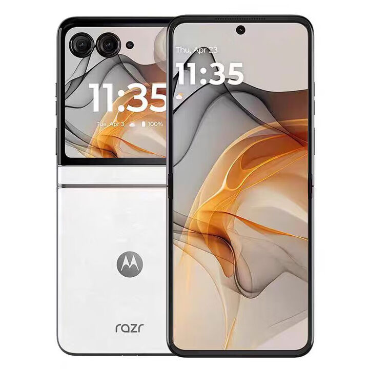 摩托罗拉（Motorola）moto razr 50 刀锋 折叠屏5G手机 白色恋人 12+512G 【完美屏】精选靓机+快充配件